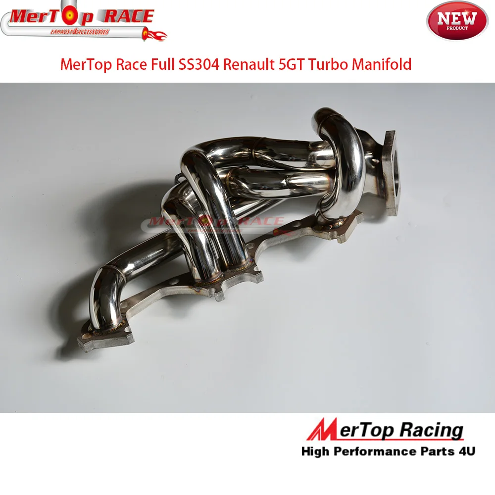 Discount MERTOP RACE Full Exhaust  system  for  5GT manifold+Downpipe+cross over pipe+Catback 5