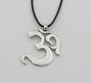 

Yoga Necklace Silver Plated Pendant Buddhist Necklace OHM Hindu Lotus Chakra Women Men Gift Jewelry Wholesale