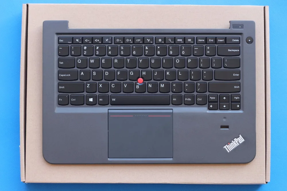 

New Original for Lenovo ThinkPad S3 S431 S3 S440 US Backlit Keyboard Palmrest Cover Fingerprint Hole Touchpad 04X0992 04X0955