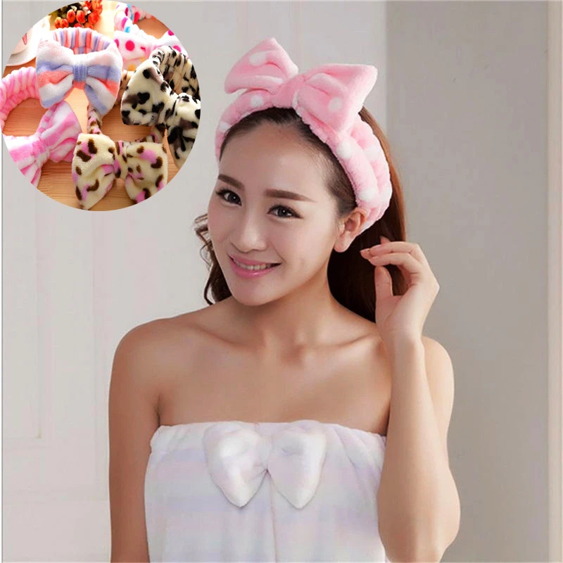 Women Ladies Fabric Velvet Headband Twist Bowknot Headband Hair Band Accessories