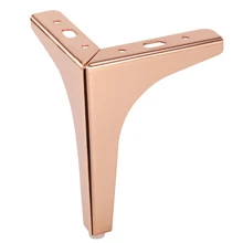 Упаковка из 100 шт.) ножки для мебели, покрытые шампанским, железный шкаф, стол, диван-кровать, ножки, розовый золотой стул, треугольная металлическая ножка H = 175 мм