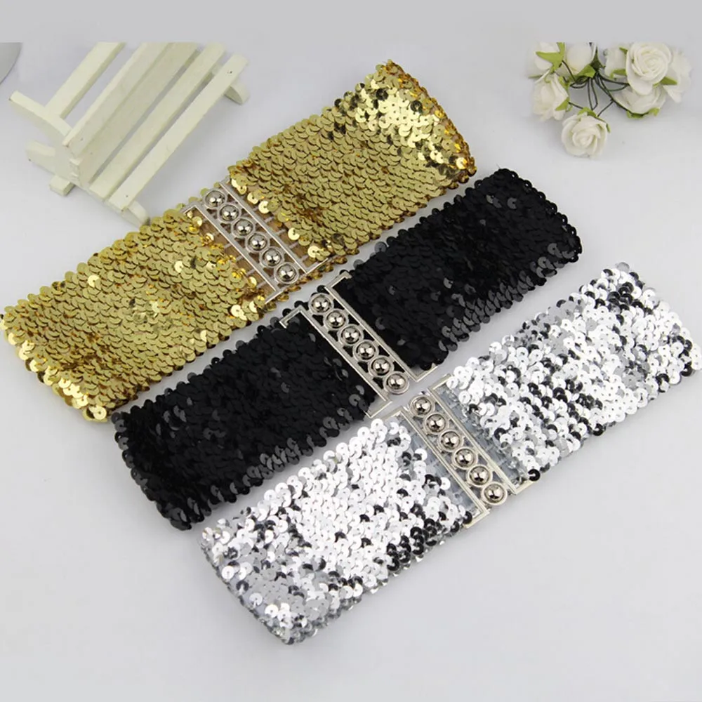 

Women Fashion Waistband Dress Accessories Vintage Manual sequins Belt Straps Belt Riem Cinto Feminino Belt Mujer Se 0.8