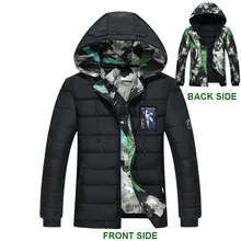 Большие размеры 4XL 5XL 6XL 7XL 8XL 9XL мужские зимние куртки с капюшоном и воротником Двусторонняя зимняя верхняя одежда 135