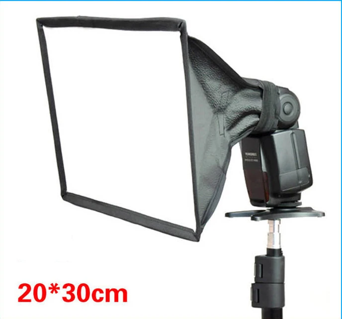 

BIZOE 20*30cm 15*17cm Flash Speedlite Softbox Diffuser Photo Studio Accessories for Canon Nikon Pentax Sony