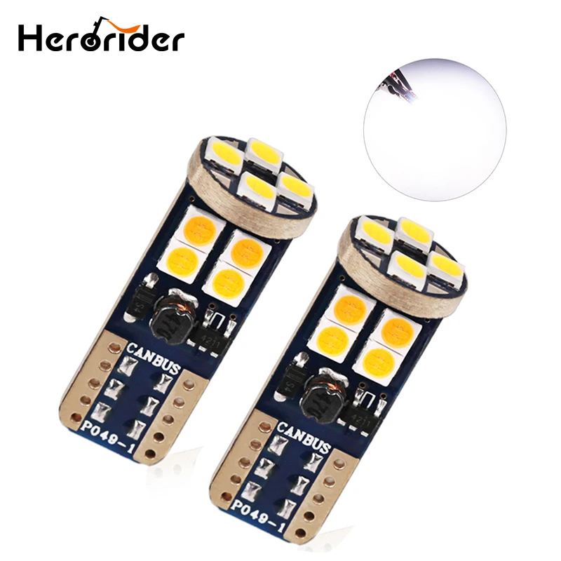 W5W T10 12 SMD 3030 супер яркие Автомобильные светодиодные лампы сигнальные номерные