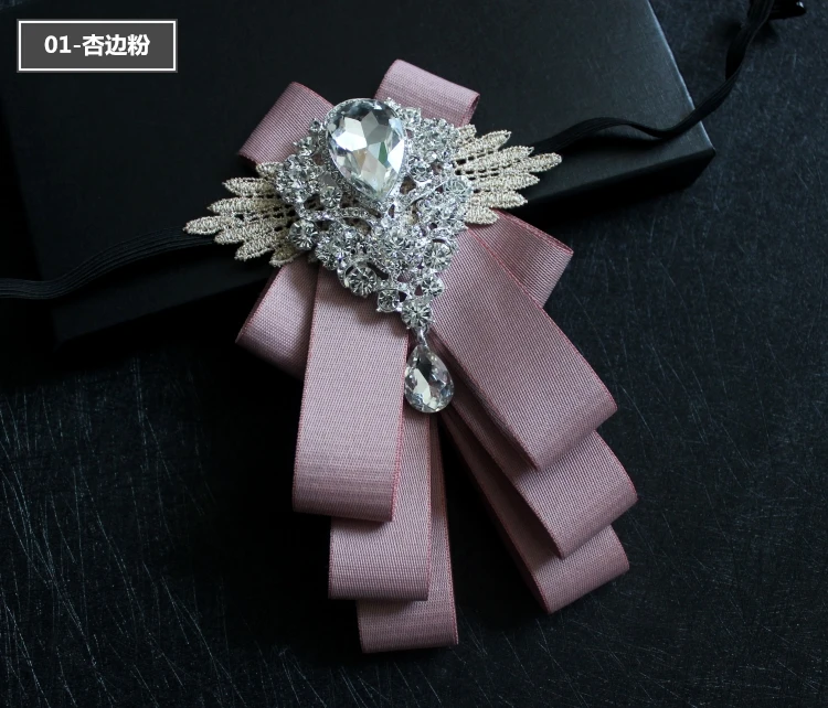 Английский мужской Многоэтажный галстук-бабочка с бриллиантами модные свадебные аксессуары для жениха галстук-бабочка