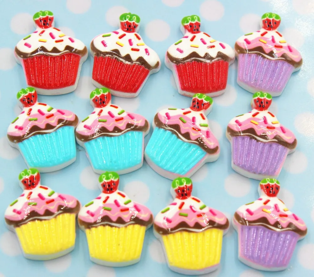 

10pcs/lot flat back resin sweet DIY resin cabochons accessories about25mm