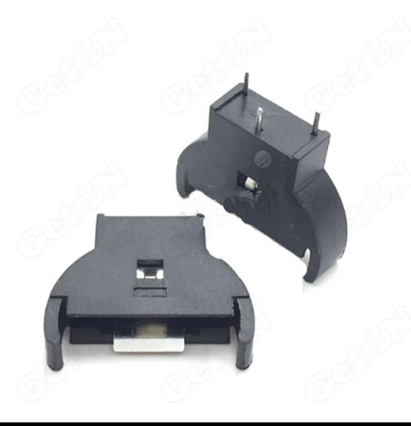 300pcs 2032 Vertical Type Battery Holder CR2032/ML2032/LIR2032 3Pins Battery Connector Jacks