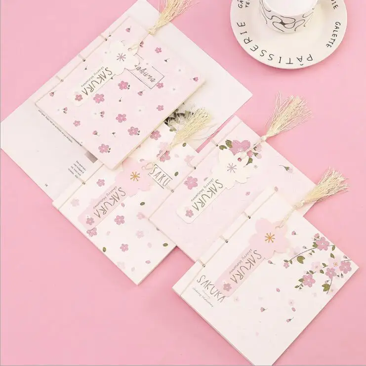 

Chinese Vintage Style A5 A6 Sakura Cherry Graffiti Blank Notebook Planner Diary Weekly Monthly Plan Notes Spiral Hand Book