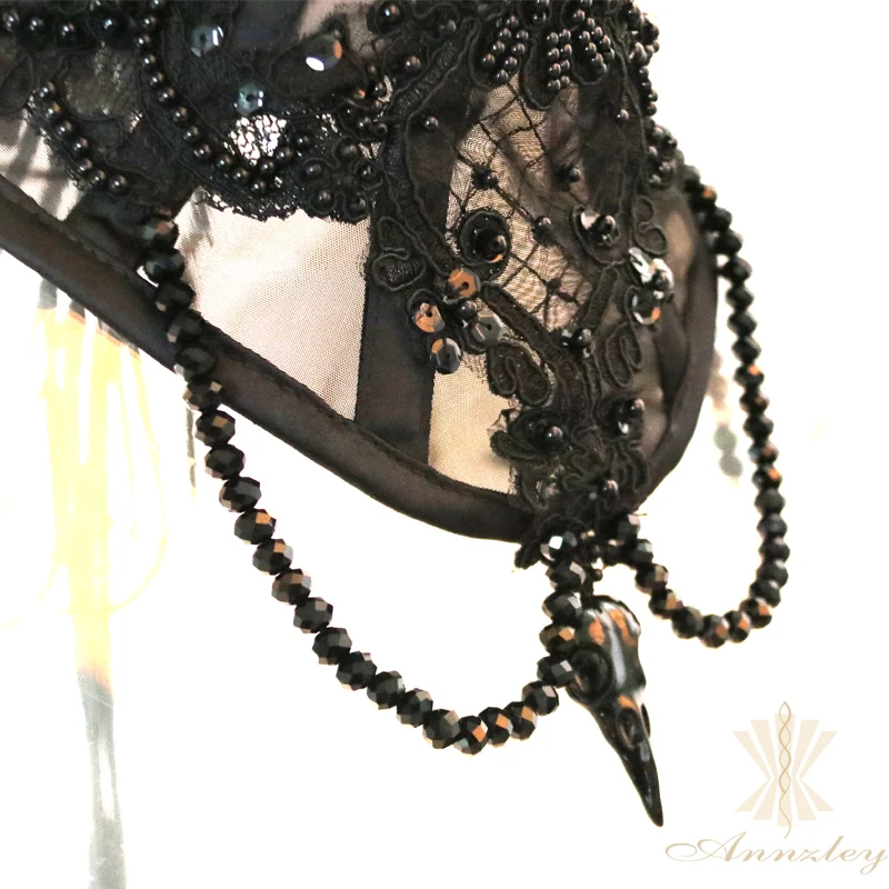 Steel Boned Gothic Vampire Costume Lace Neck Corsets For Sale  (4)