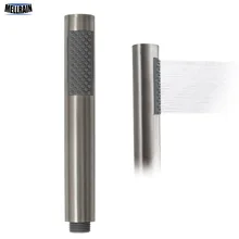 Aço inoxidável escovado banheiro handheld chuveiro cabeça de banho sprinkler 1.5 metro mangueira do chuveiro suporte fixado na parede