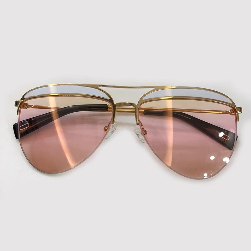Пилотные очки для Для женщин ацетат кадров градиент линзы для Для женщин высокое качество мода пилот солнцезащитные очки Óculos де золь