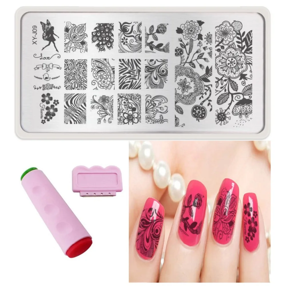 Nail Art Printing Plate Image Stamping Plates DIY Manicure Template