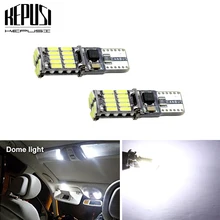 Buy 2pcs T10 W5W 194 White CANBUS OBC NO Error Free LED Light 501 dash Car bulb Signal interior Auto Lamp Source parking 4014 SMD Free Shipping