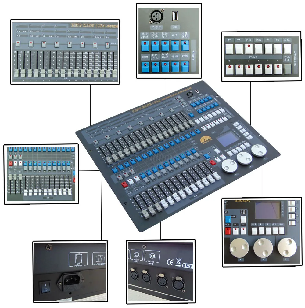 Новый контроллер DMX 384 для сцены DJ Disco оборудования