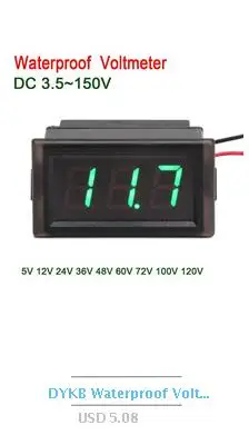Dykb DC 0~ 600 в 0-500а вольтметр Для Холла Амперметр Двойной дисплей цифровой светодиодный измеритель напряжения тока заряд разрядка батарея монитор