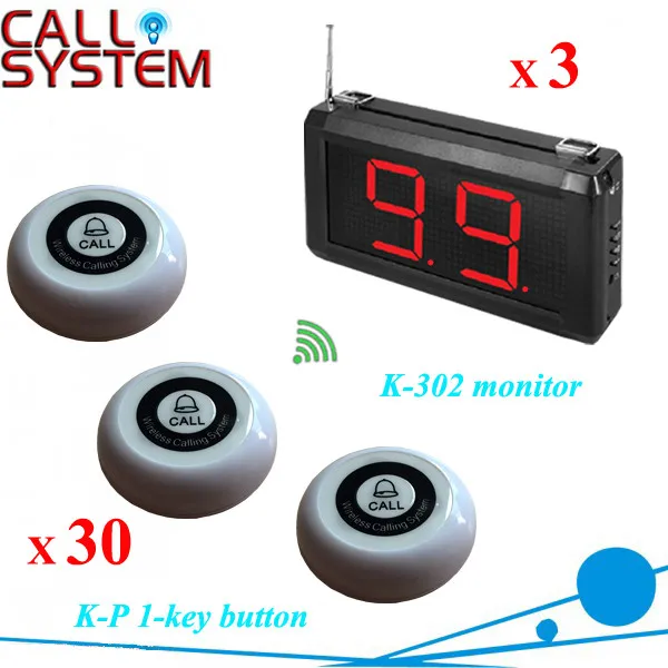 K-302+K-P 3+30 Restaurant Pager Ordering System