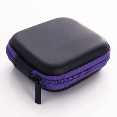 Милые мини канцелярские зажимы держатель диспенсер стол органайзер сумки кабель для наушников наушники сумка для хранения школьная офисная - Цвет: Purple