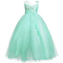 Flower Girls Dress Elegant Princess Pageant Wedding Birthday Party Bridesmaid Kid Dresses for Girls Party Prom Children Dress infant toddler pageant cute princess girls sequins flower party dress gown bridesmaid prom dresses
