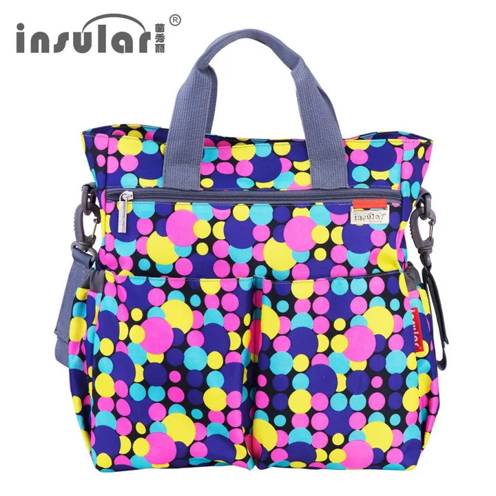 Горячая Распродажа, красочные детские пеленки, сумки для подгузников, водонепроницаемые пеленальные сумки, многофункциональные сумки для мам - Цвет: Candy Pink