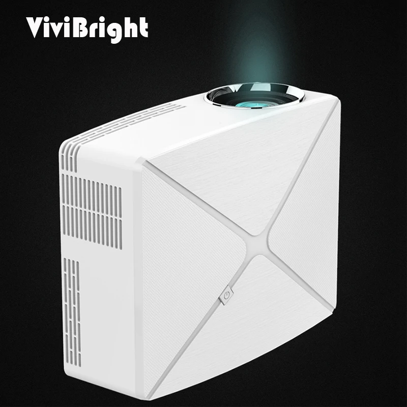 Светодиодный мини проектор ViviBright 1280x720 портативный HD HDMI видео C80 3D LCD ( UP для Android WiFi