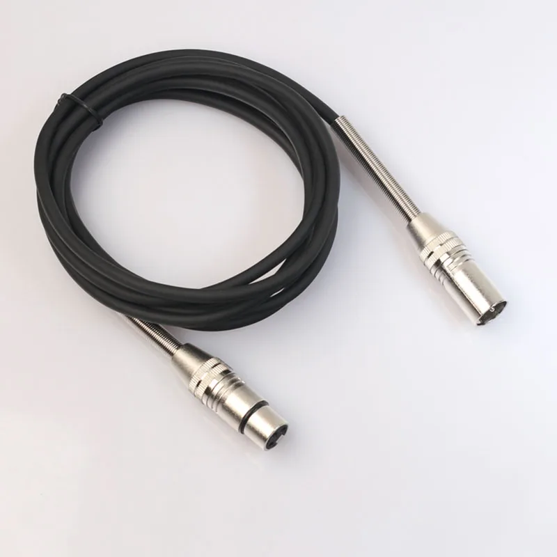 XLR Microphone Cable Male to Female 3pin jack Audio Cable With Spring Protection For Microphone Mixer 1.8m 5m 10m Audio Extension Cord (11)