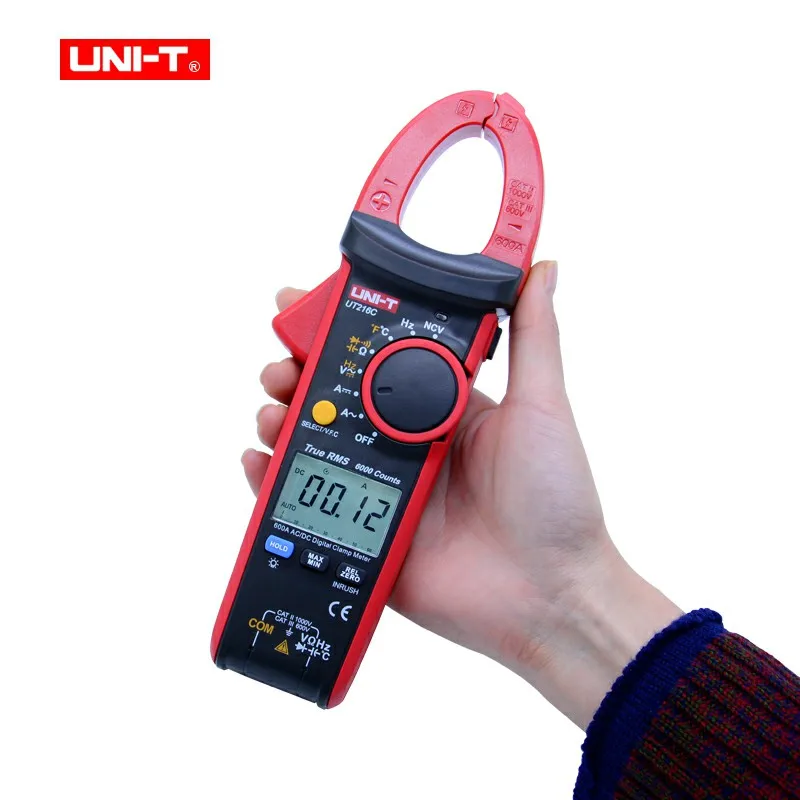 UNI-T UT216 series 600A True RMS Digital Clamp Meters Auto Range  Multimeters AC Voltage Current Tongs Testers