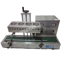 Высококачественная полностью автоматическая непрерывная Электромагнитная Индукционная Уплотнительная Машина отверстие бутылки запайки 110 V/220 V 2.4KW