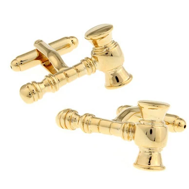 

WN hot sales/golden hammer cufflinks in high quality French shirts cufflinks wholesale/retail friends gifts