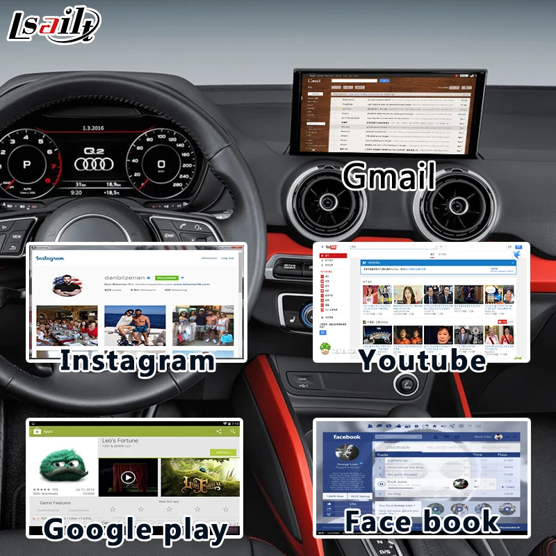 Интерфейс GPS навигации Android 6 0 для 2005 2009 AUDI 2G MMI A6/A8/Q7/S6 с поддержкой Wi Fi|gps android|android