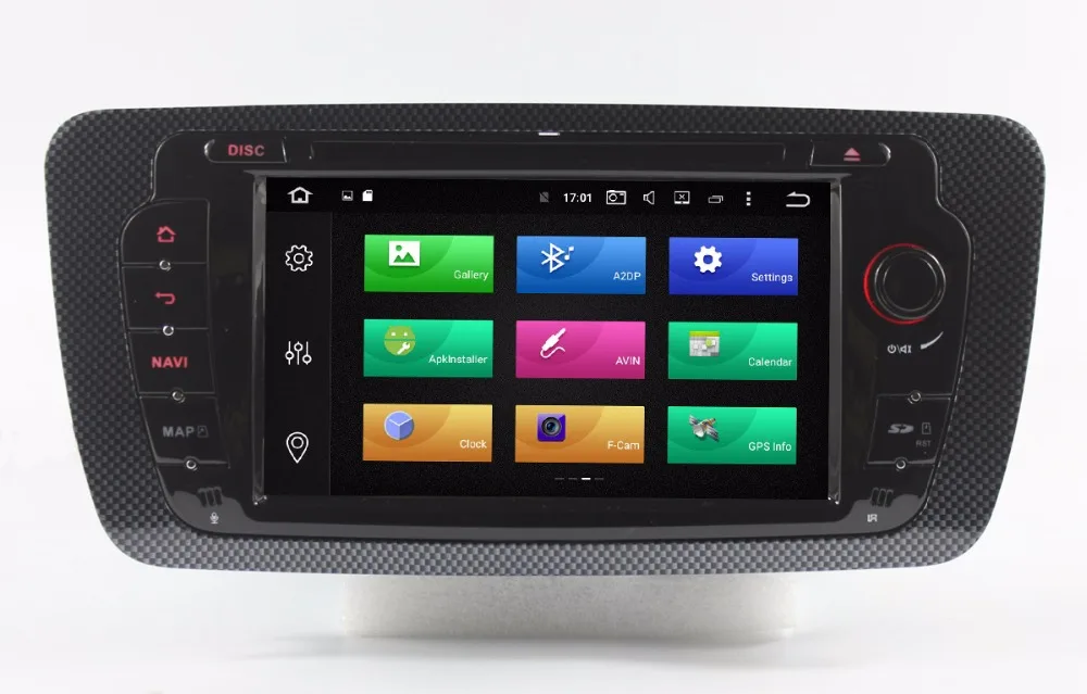Sale Car Android 8.0 DVD GPS Player For SEAT IBIZA 2009-2013 Octa 8 Core RK3688 4G RAM 32G ROM Radio BT Mirror Link DAB+Wifi MAP 1