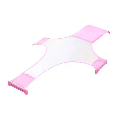 Регулируемое детское сиденье для купания Полезная хлопковая Ванна душевая кабина для купания - Цвет: Розовый