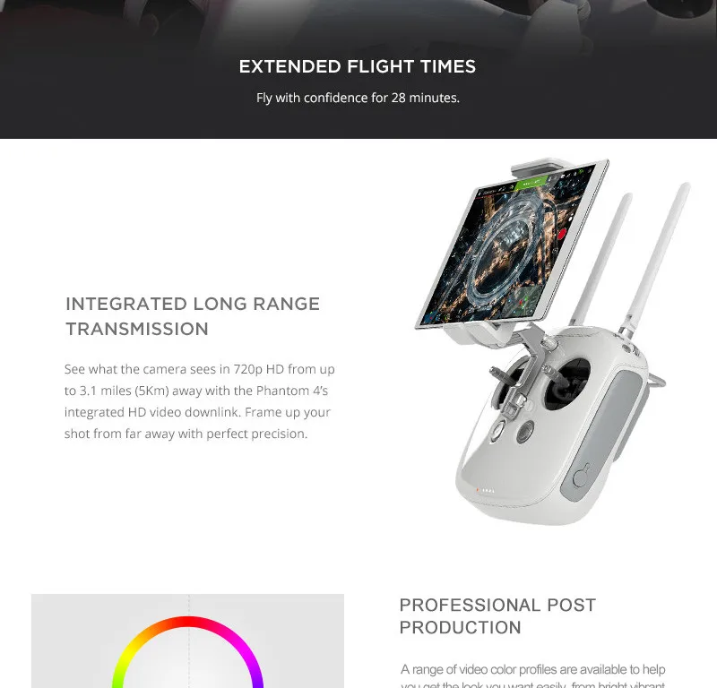 DJI Phantom 4 Quadcopter With 4K Camera And 3 Axis Gimbal For Drones Photographer PK DJII Phantom 3 Professional Mavic Pro
