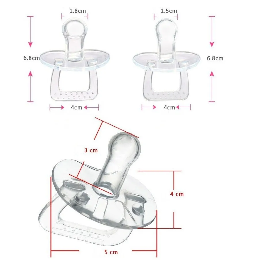 От 0 до 3 лет силиконовый прозрачный младенческий успокоитель детский сосок пустышка шутка розыгрыши малыша Pacy Ортодонтические соски