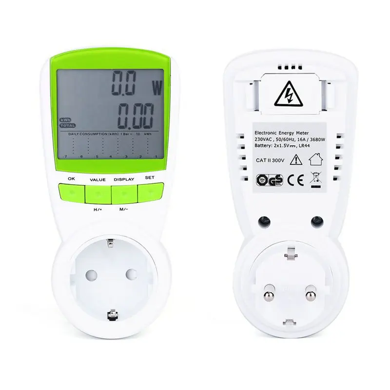 TS 838 LCD Energy Meter Power Voltage Electric Current Test Power Smart Metering Socket Use for