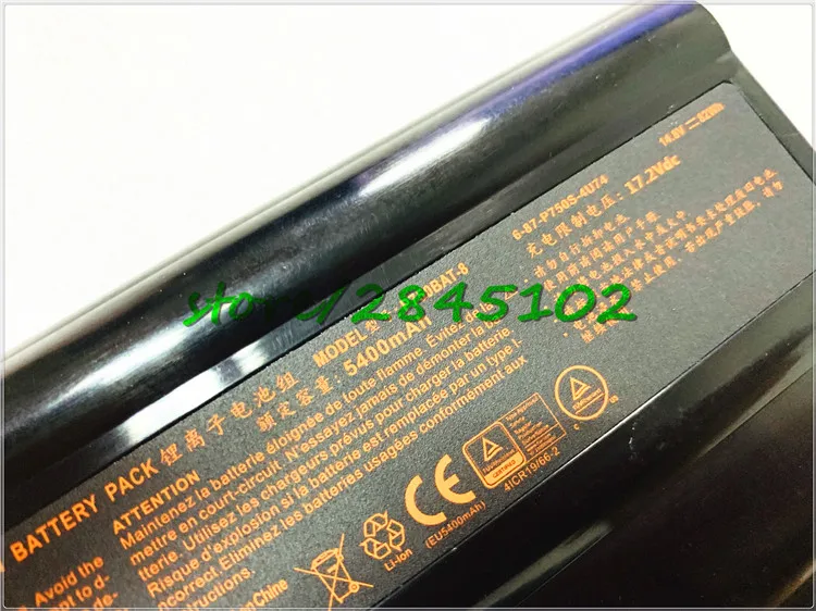 Аккумулятор для ноутбука GYIYGY 14 8 V 82Wh P750BAT 6 87 P750S 4271 Clevo P750 P751 P751ZM EON17 X