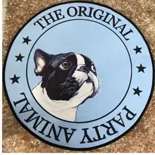 Круглый коврик с принтами для собак моющийся ковер коврик для домашних животных Противоскользящий домашний декор