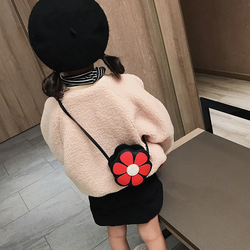Милая мини-сумка-мессенджер с цветочным принтом для маленьких девочек