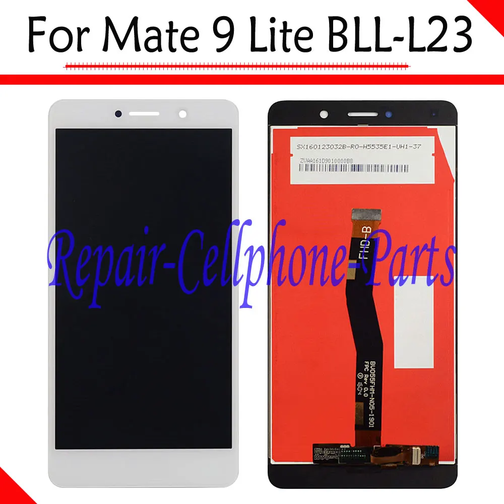 

White 100% New Full LCD DIsplay + Touch Screen Digitizer Assembly Replacement For Huawei Mate 9 Lite BLL-L23 Free Shipping