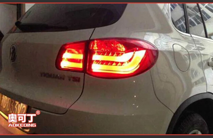 Задний фонарь для автомобиля VW Tiguan Volkswagen 2010-2012 задние фонари светодиодные противотуманные фары DRL дневные ходовые огни тюнинг автомобильные аксессуары