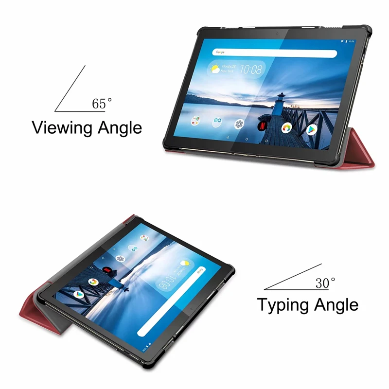 US $998.00 200PcsLot Premium PU Leather Lightweight Shockproof Shell Case for Lenovo Tab M10 TBX605F 101 Tablet