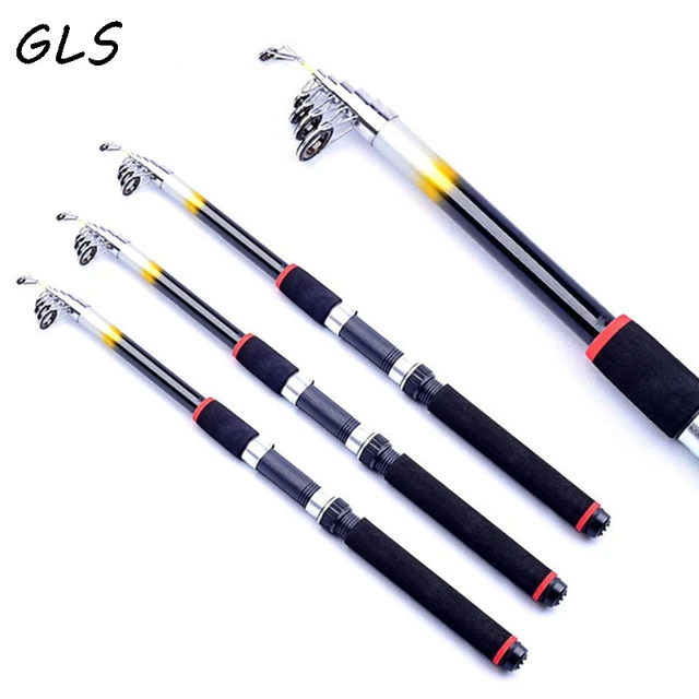 Best Offers Fiberglass Fishing Rod Portable Telescopic Fishing Rod Spinning Fish Hand Fishing Tackle Sea Rod
