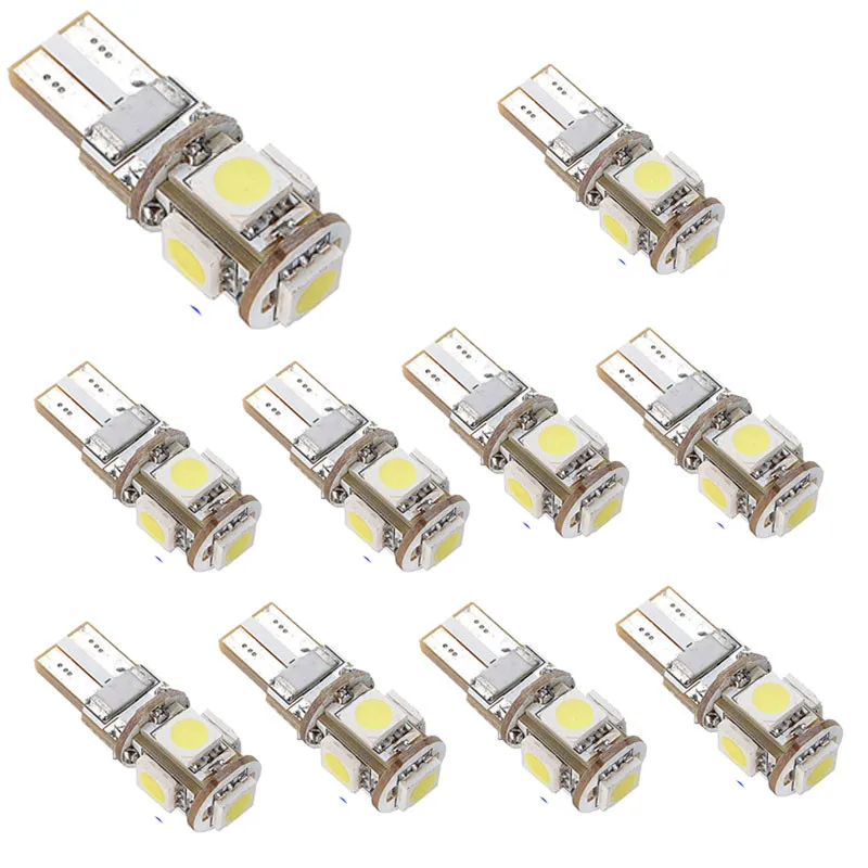 Надежный, модный, 10 шт. Canbus Error Free белый 5-SMD 5050 W5W 194 16 светодиодные лампы для интерьера My17