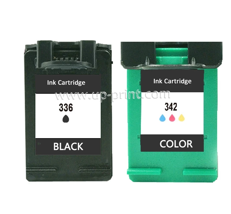 UP 2pk replacement For HP 336 342 printer Ink Cartridge For HP Officejet 6300 D4100 D4145 D4155 