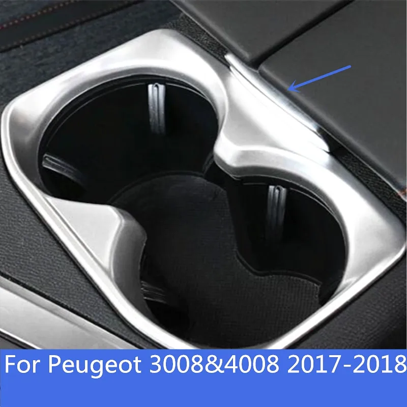 Для Peugeot 3008 &amp 4008 2017-2018 ABS центральная консоль передний держатель для стакана воды