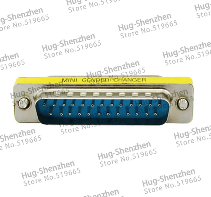 Wholesale Promotion Serial Cable Extended Adapter 25 Pin DB25 Male to Female M/M Mini Gender Changer Connector 10pcs