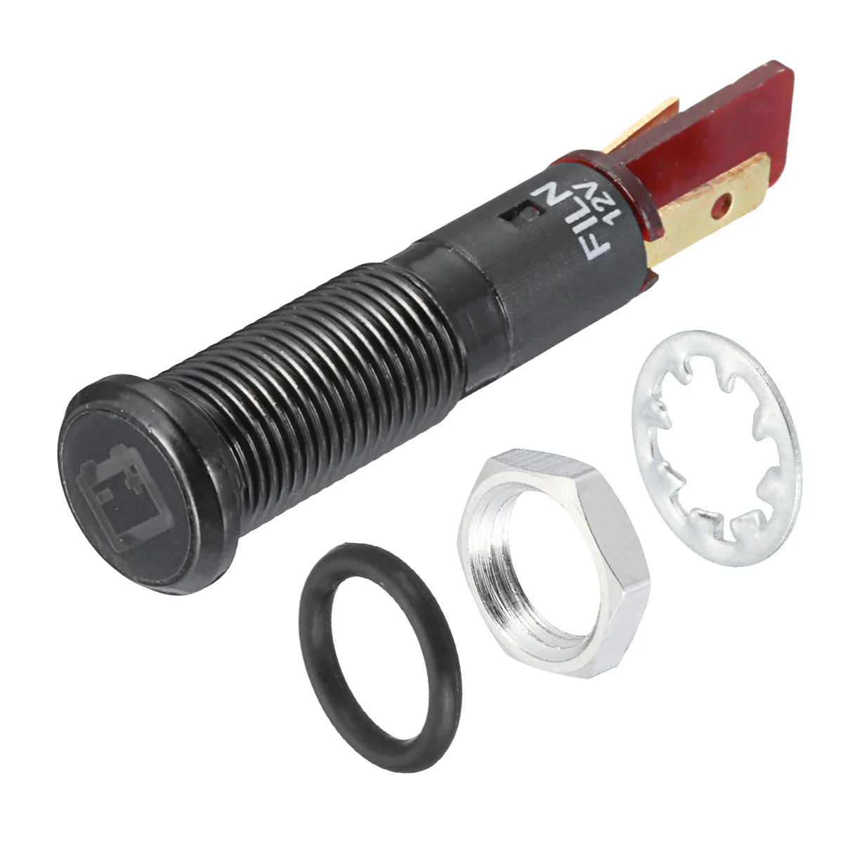 12V 24V металла 8 мм LED приборные огни панель сигнальная лампочка световой индикатор индикаторная лампа автомобиль Лодка