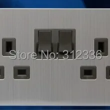Шесть квадратных отверстий с двумя розетка с переключателем английский стиль BS1363 Стандартный 13A проволочный Рисунок популярный