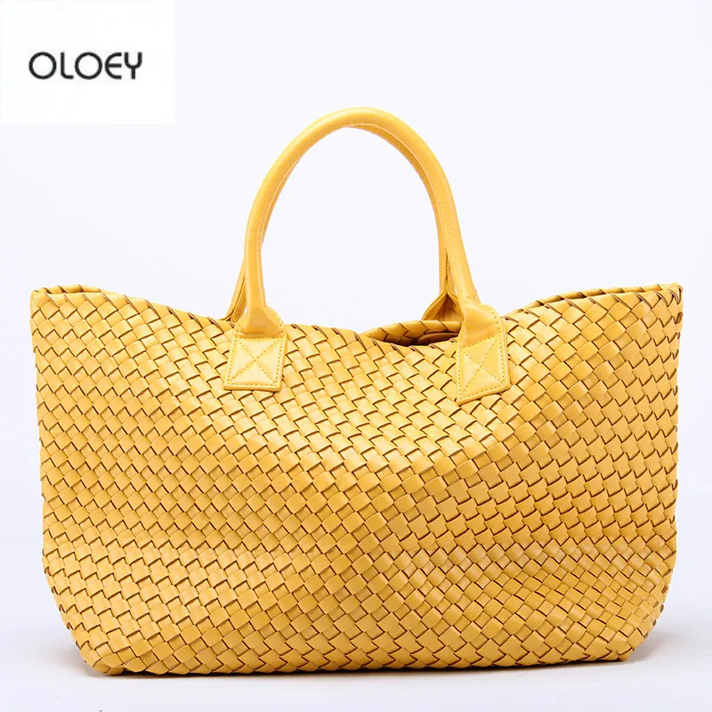 Новинка плетеные сумки OLOEY из искусственной овечьей кожи сумка на плечо со