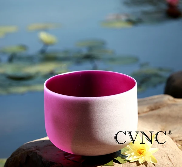 CVNC 432 Гц " цветной Note B с любой нотой чакра Матовый Кварцевый Кристалл Поющая чаша